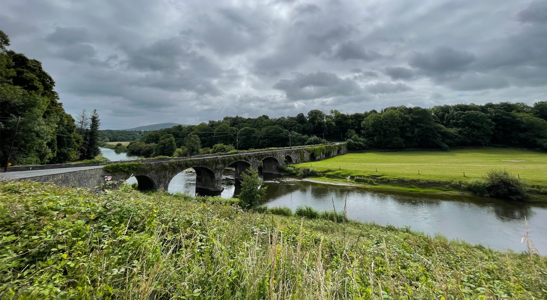 view of bridge in Ireland over a small river