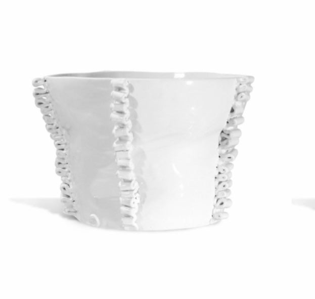 "Nine Hundred Eighty Nine" White Ceramic Bowl