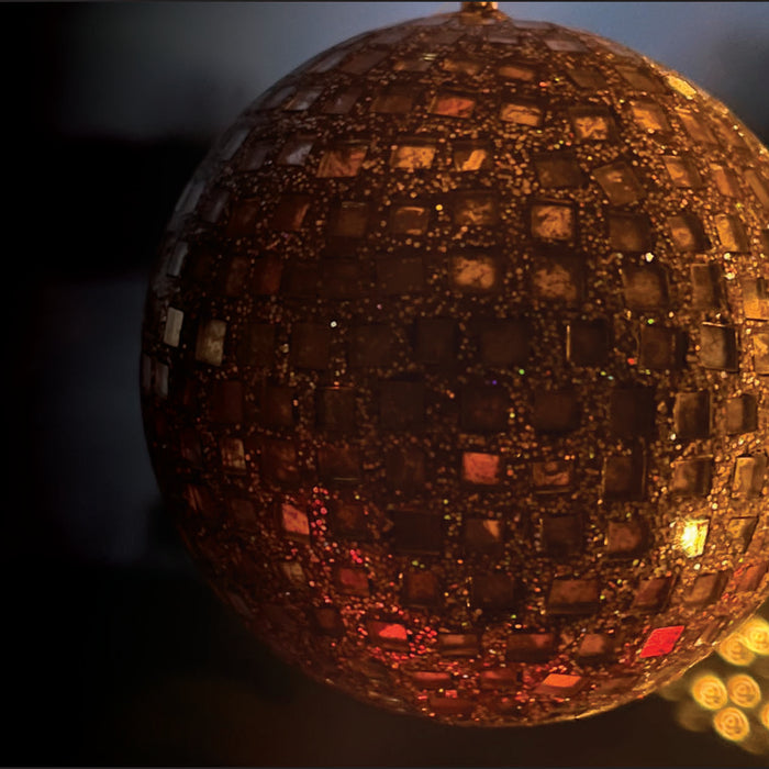 disco ball reflecting light