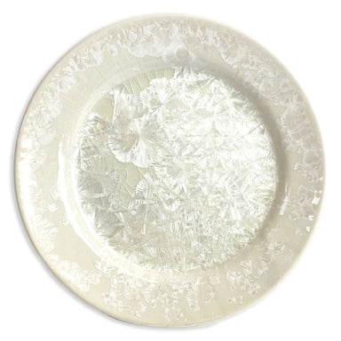 White Borealis Dessert Plate