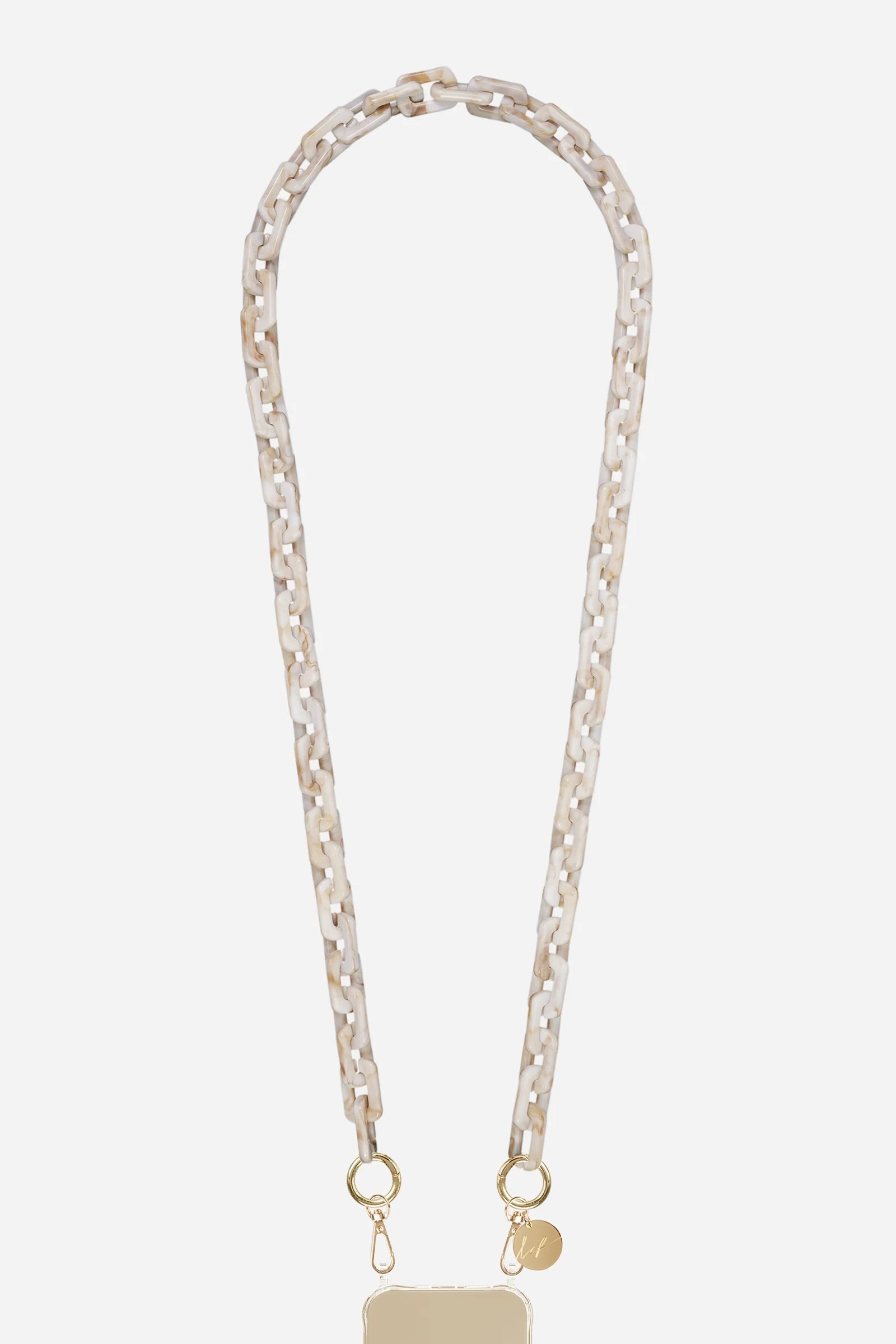 Emmy Beige Long Phone Chain