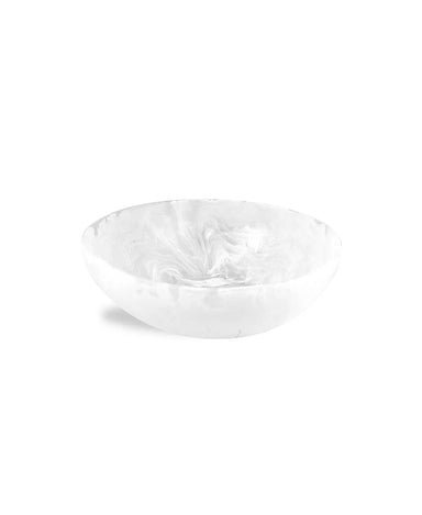 White Swirl Wave Bowl Medium