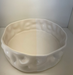 14" White and Matte White Duo Ripple Bowl