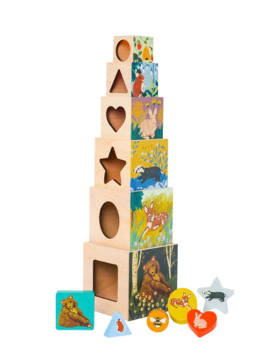 Enchanted Forest Stacking Blocks Toy