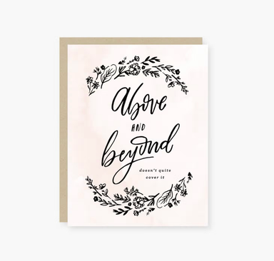 Above and Beyond Card