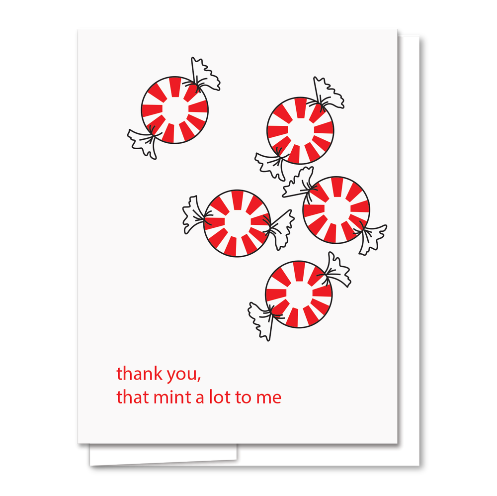 Mint Thank You Card