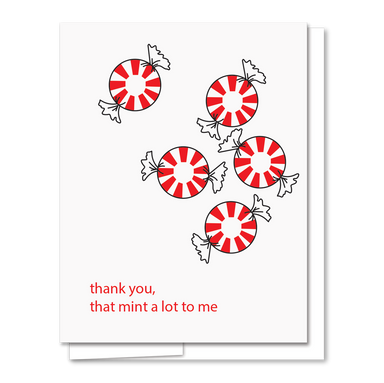 Mint Thank You Card