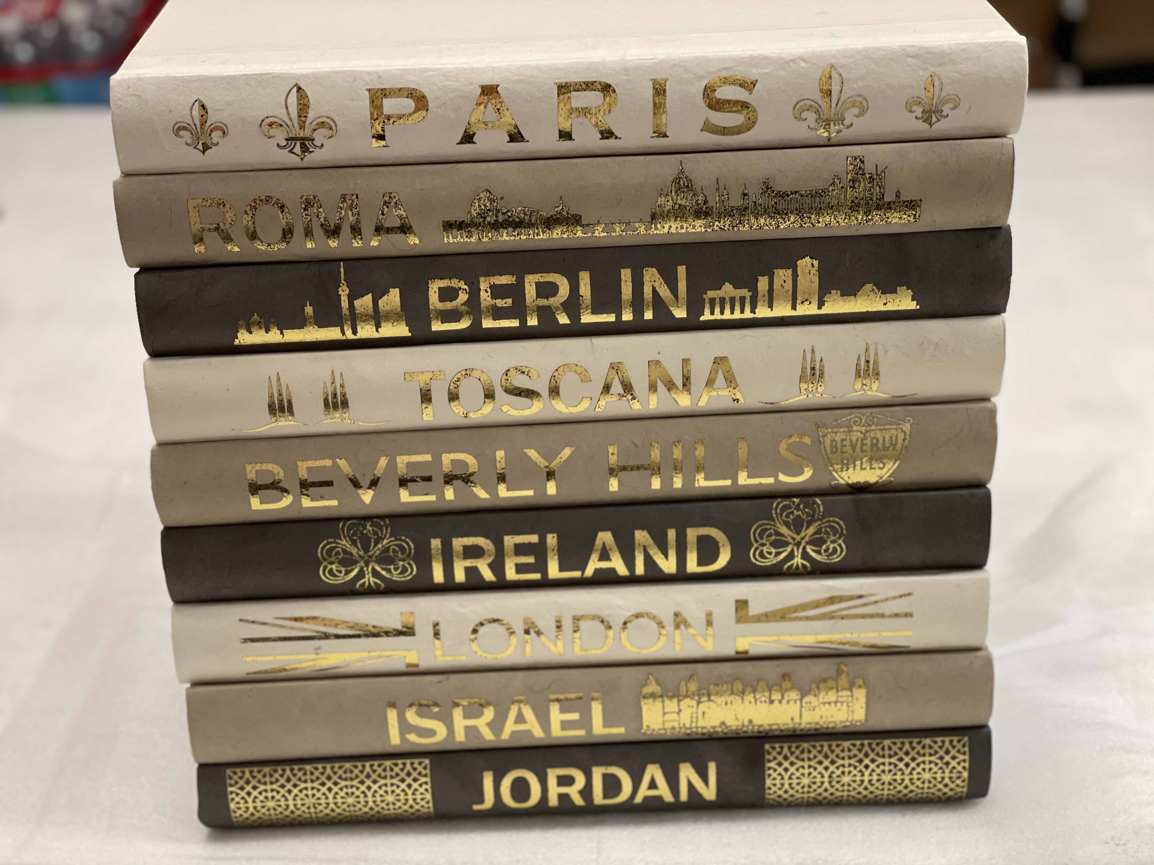 Israel Gold Letter Taupe Travel Blank Journal