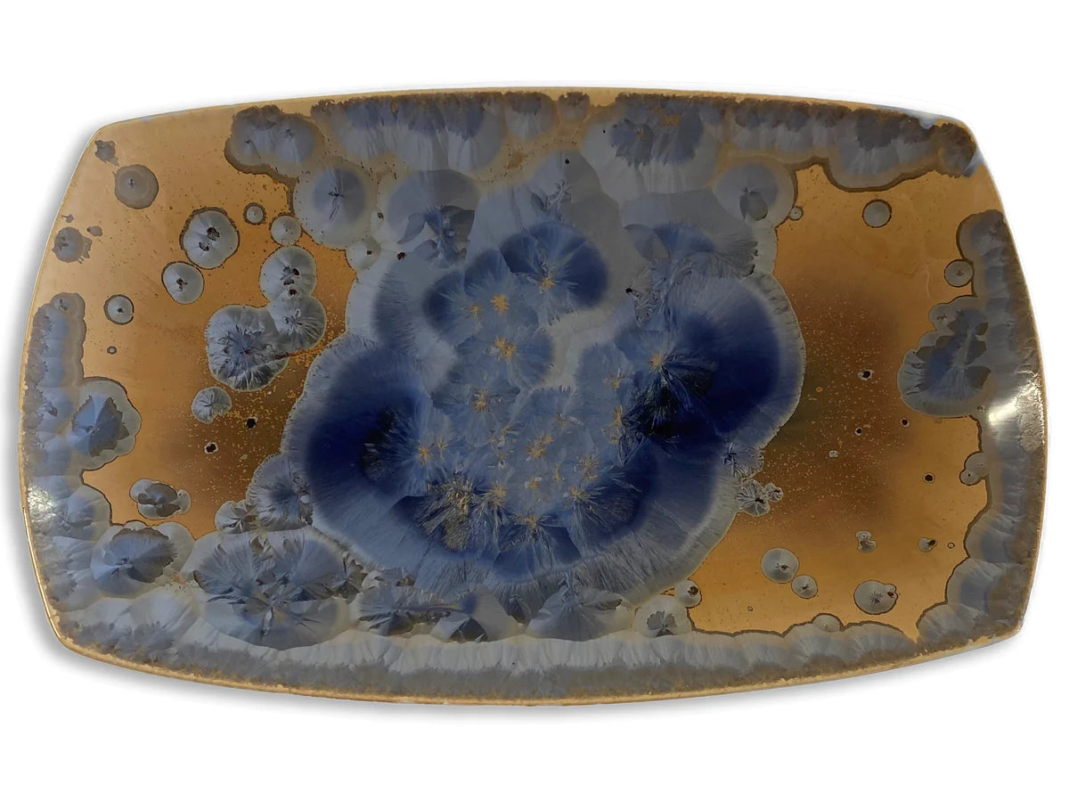 Frost Blue Borealis Large Oval Platter