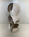 Charcoal Abstract Stripe Triple Sphere Vase