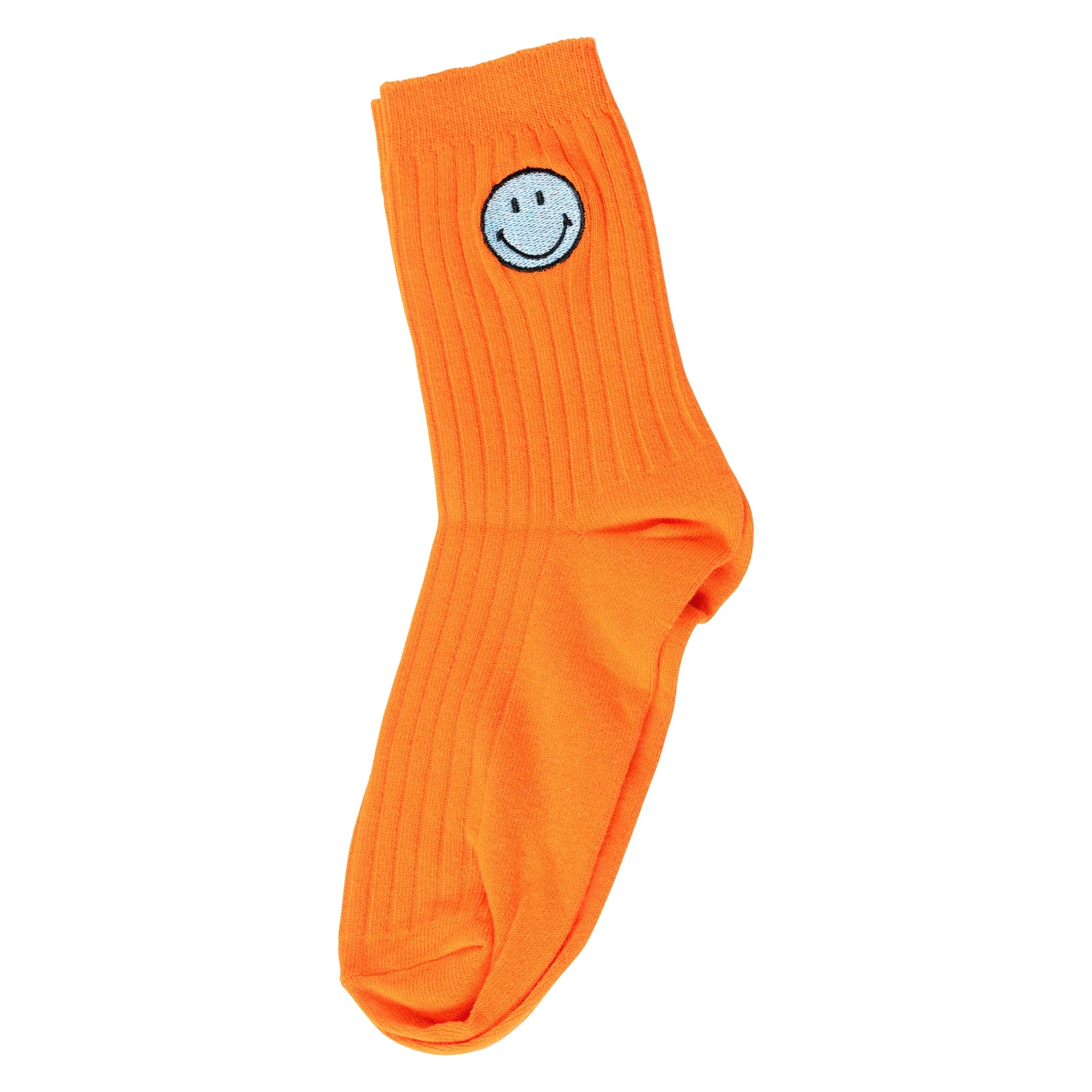 Orange Smiley Face Socks