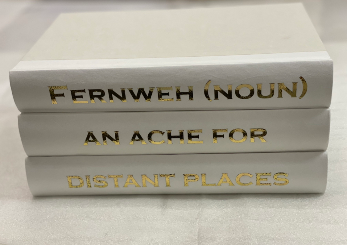 Fernweh(noun) An Ache For Distant Places 3 Blank Journal Stack