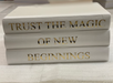 Trust the Magic of New Beginnings 3 Blank Journal Stack