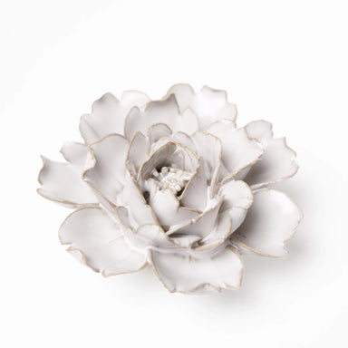 Rose Ivory Ceramic Flower
