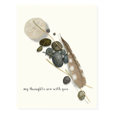 Feather and Stones Card