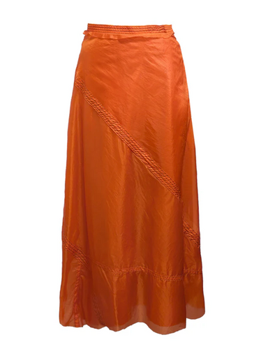 Orange Parachute Skirt S