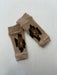 Tan Leopard Cashmere Fingerless Gloves