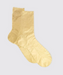 Gold One Ribbed Laminated Socks