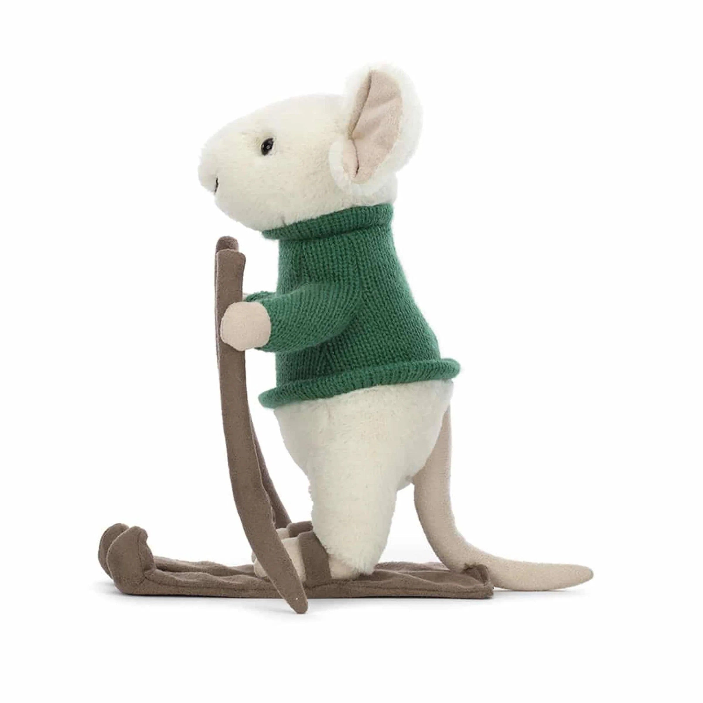 Merry Mouse Skiing Stuffed Animal