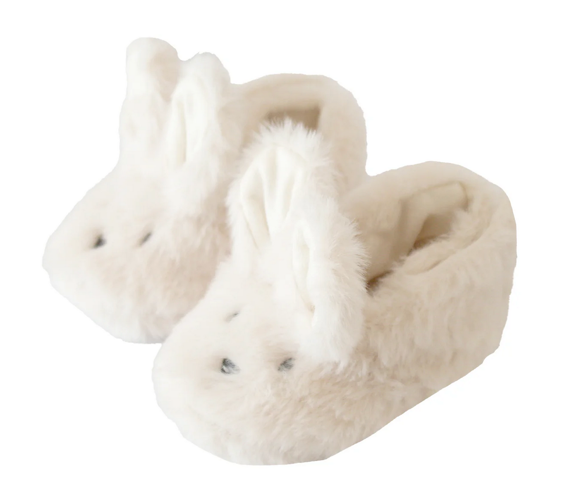 Ivory Luxe Bunny Booties