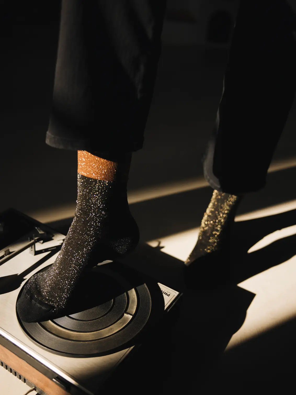 Madison Black Disco Socks O/S