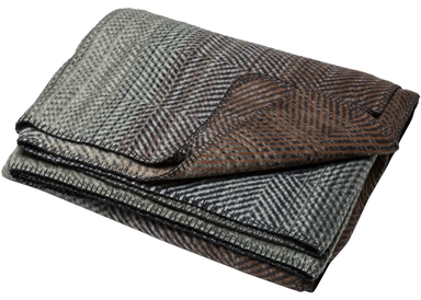 Ivy Blue Brown Savona Gradient Throw Blanket