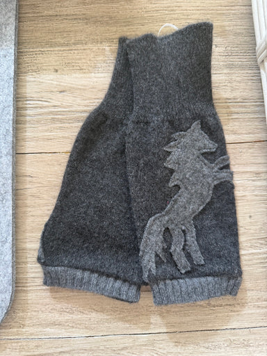 Charcoal Horse Gloves