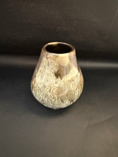 Marble Charcoal Mini Tapered Sphere Vase