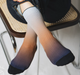 Blue Brown Gradient Socks