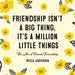 Friendship Isn't a Big Thing, It's a Million Little Things Book