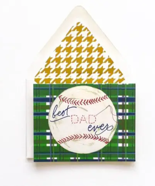 Best Dad Ever Baseball Fathers Day Card