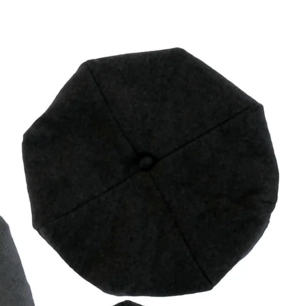 Black Charcoal Beret
