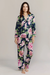 Pink Peony Navy Cotton Pajamas