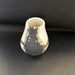 Charcoal on Matte White Mini Tapered Sphere Vase