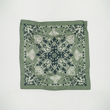 Khaki Green Cotton Scarf