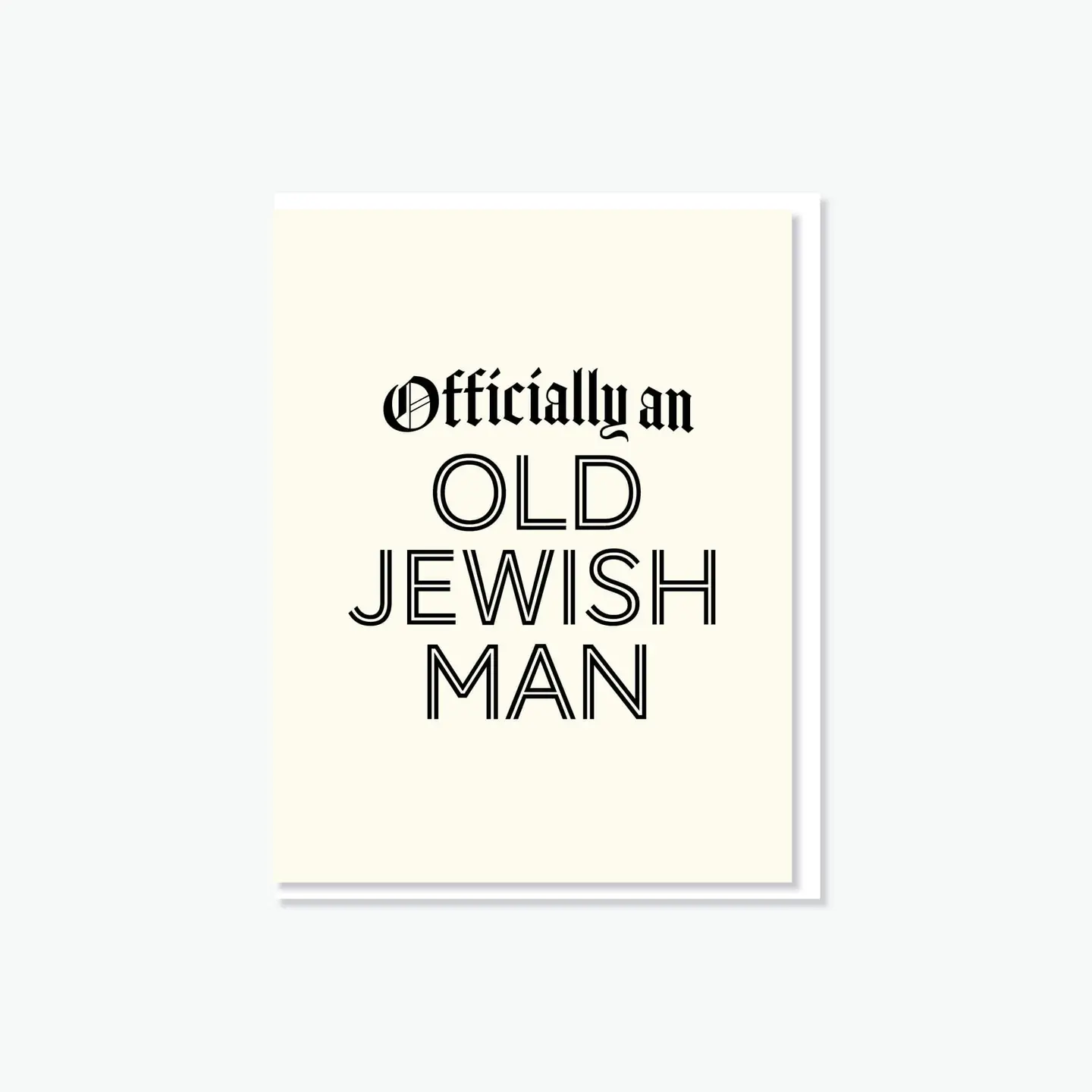 Old Jewish Man Card