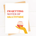 Notes of Gratitude Cute Thanksgiving Card