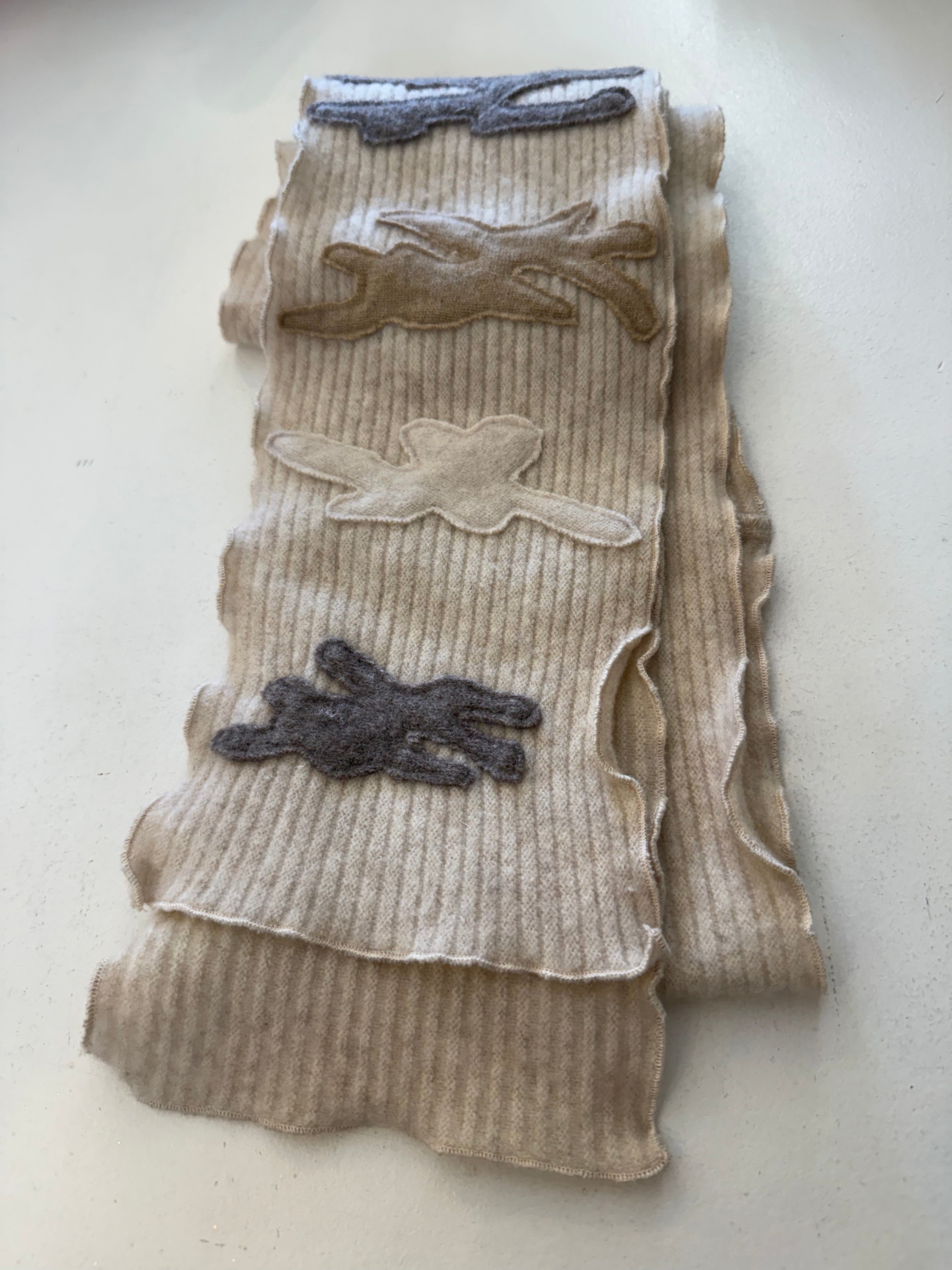 Off White Camo Cashmere Scarf