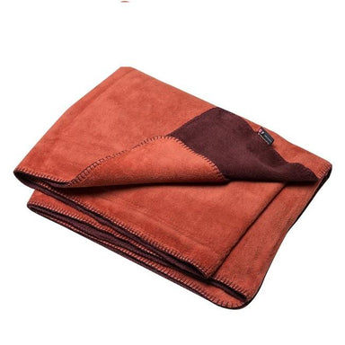 Savona Terracotta Brown Throw Blanket