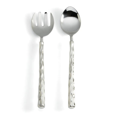 Truro Salad Servers Silver