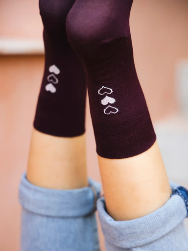 Marianne Heart Socks O/S