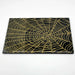 Web Cheese Plate Black with Gold