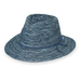 Mixed Denim Victoria Fedora Hat