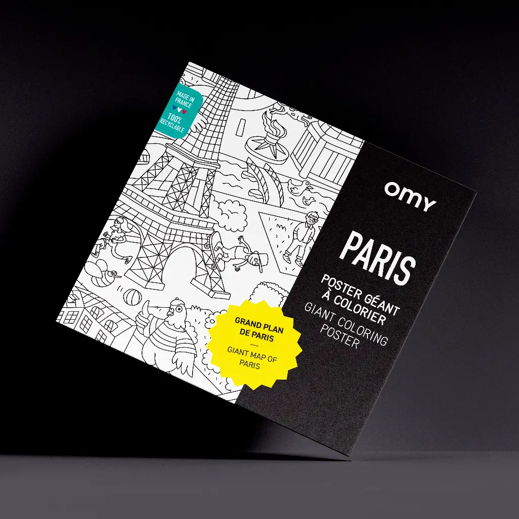 Paris Giant Coloring Poster