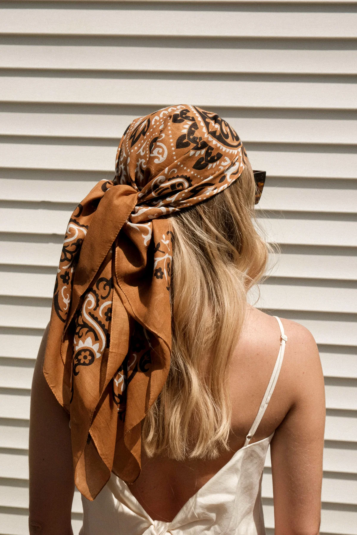 Camel Cotton Scarf