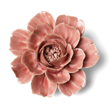 Champagne Pink Rose Ceramic Flower