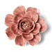 Champagne Pink Rose Ceramic Flower