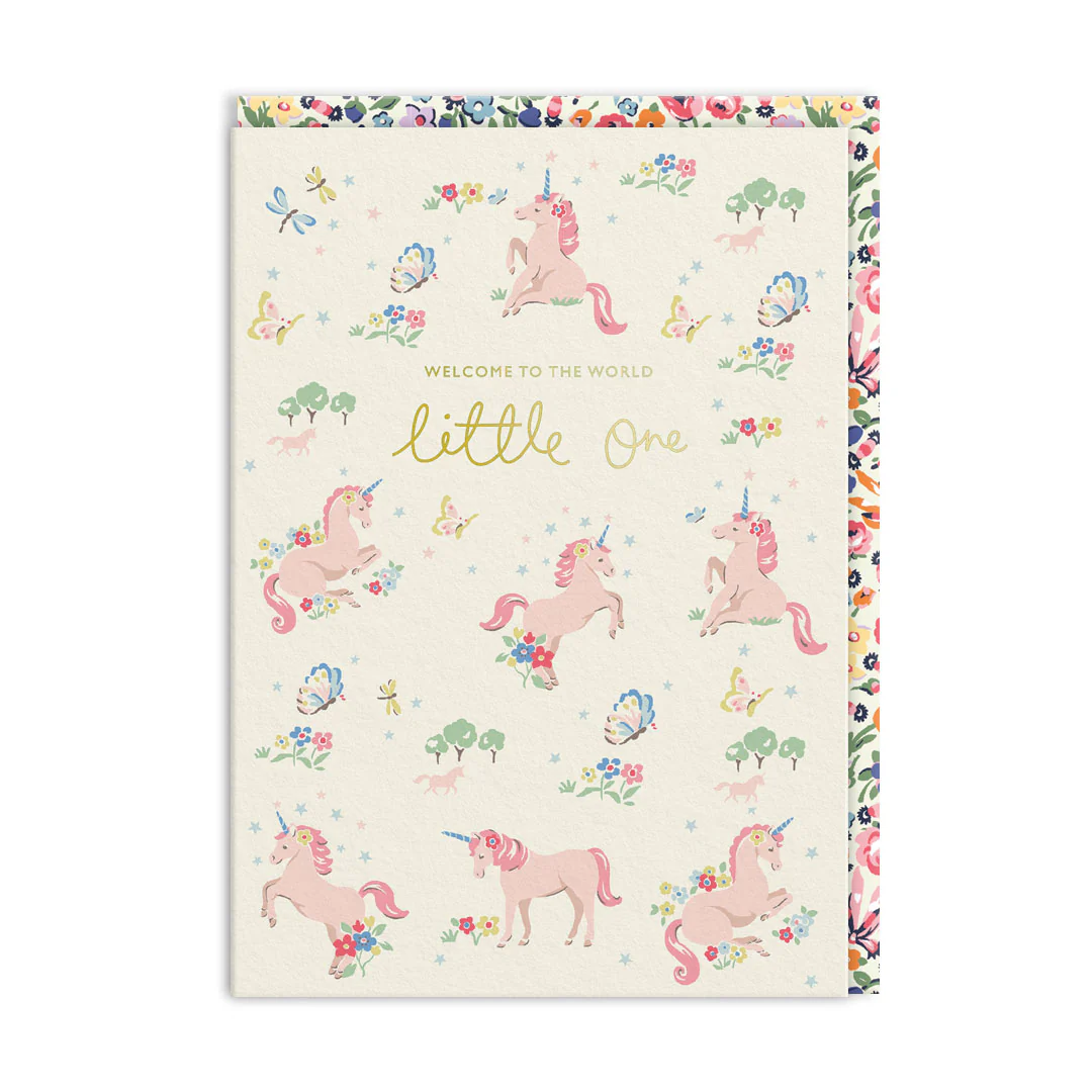 Cath Kidston Hello Little One Unicorn Card