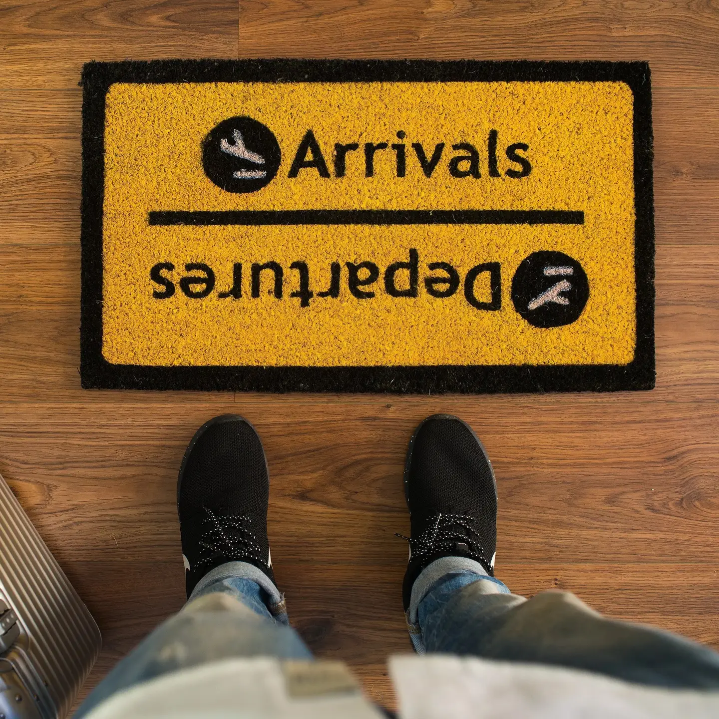 FI1 Arrivals Departures Doormat