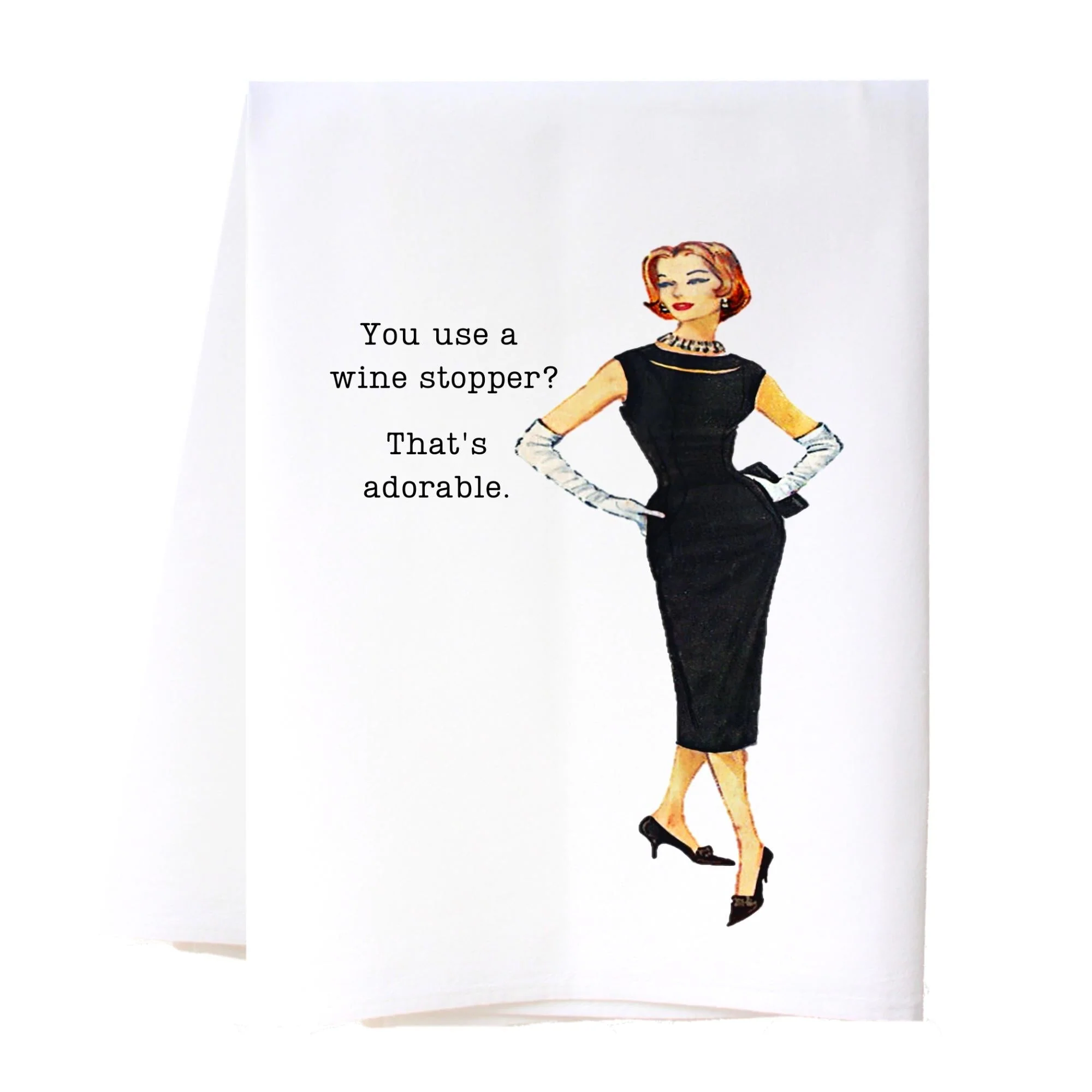 Wine Stopper Tea Towel